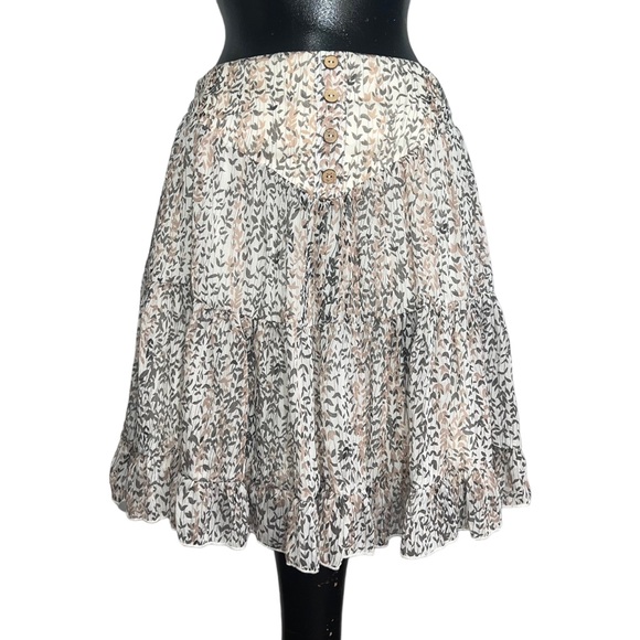 BY TOGETHER WOMEN'S IVORY FLORAL PRINT SKIRT - Picture 6 of 16